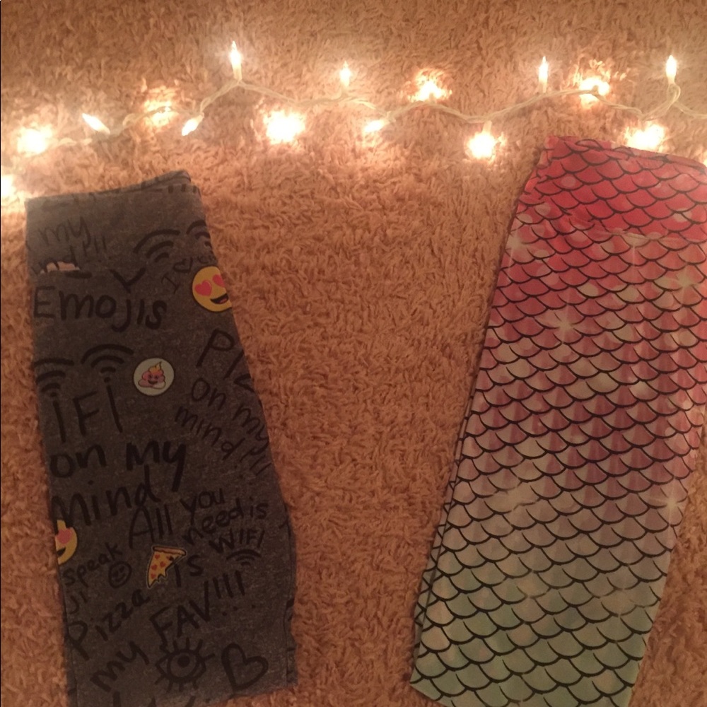 CUTE girls leggings set | worn a few times